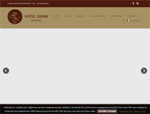 Tablet Screenshot of hotelnanni.com